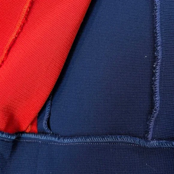 Vintage Red, White, & Blue Colour Block Top - Picture 7 of 8